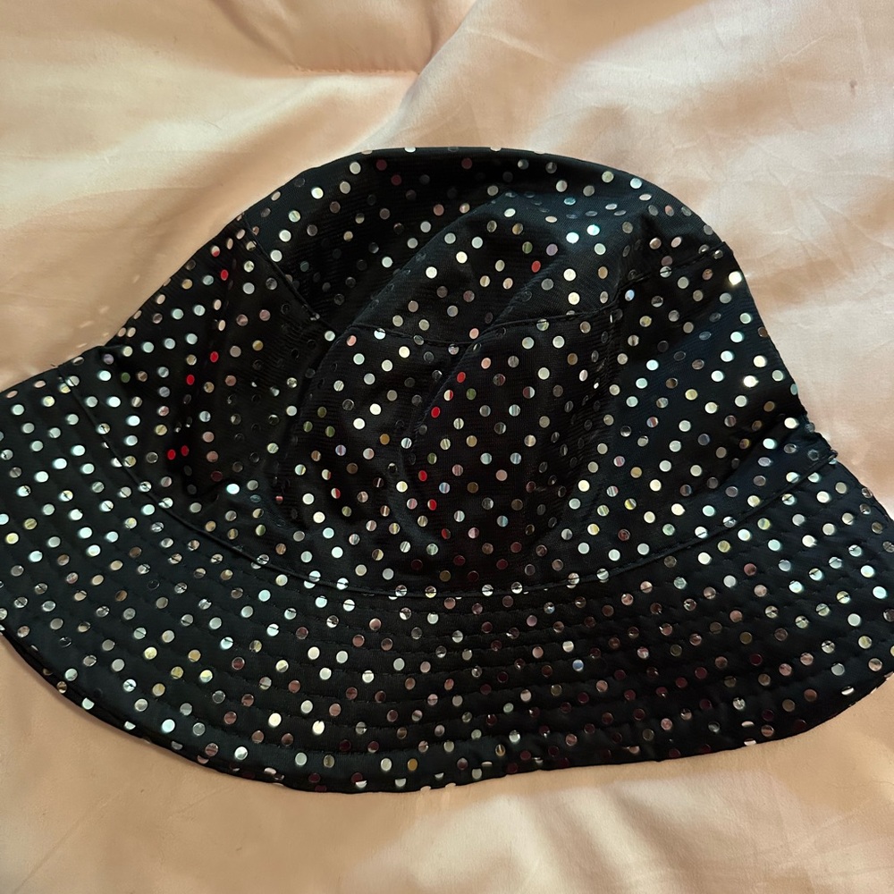Black Sequin Bucket Hat